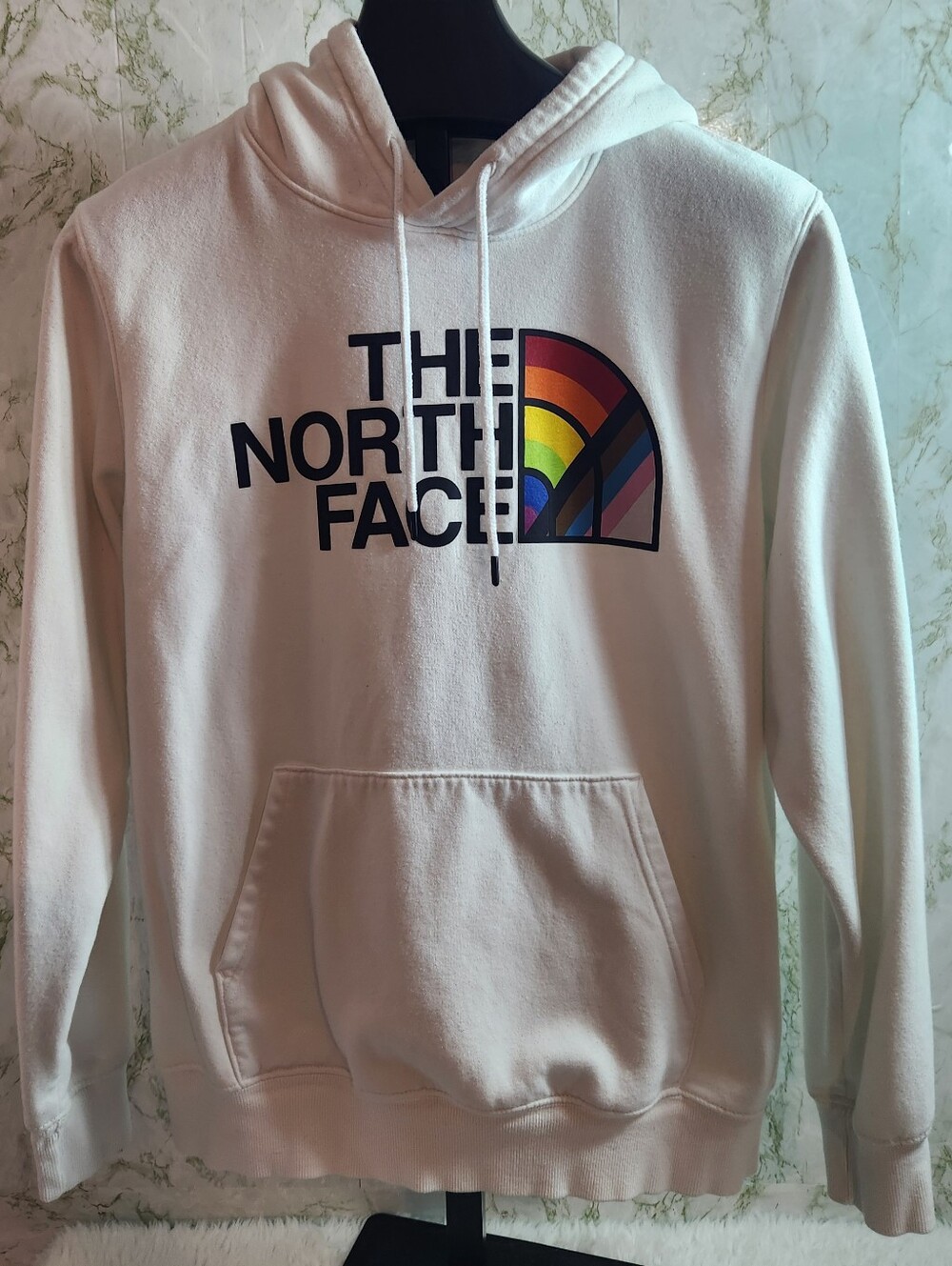 The North Face White Rainbow Hoodie